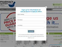 Tablet Screenshot of pharmacyequipmentdirect.com